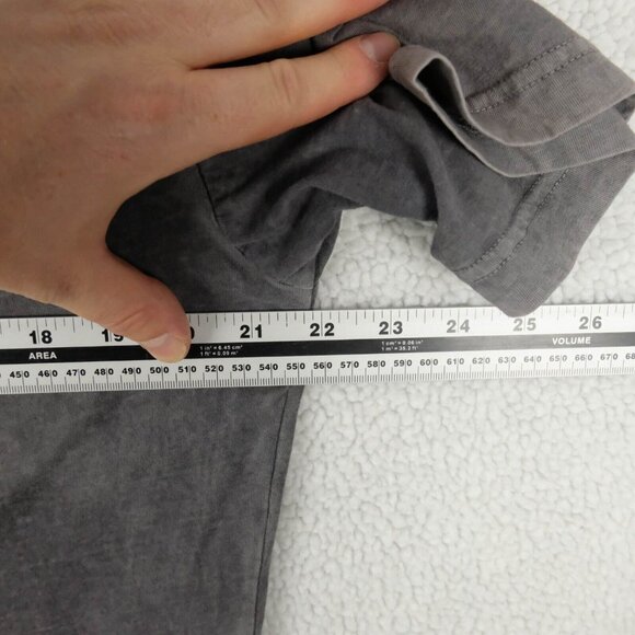 Archaic T Shirt Mens Large Gray Blue Gothic Crew Retro 90S Short Sleeve - Picture 7 of 10